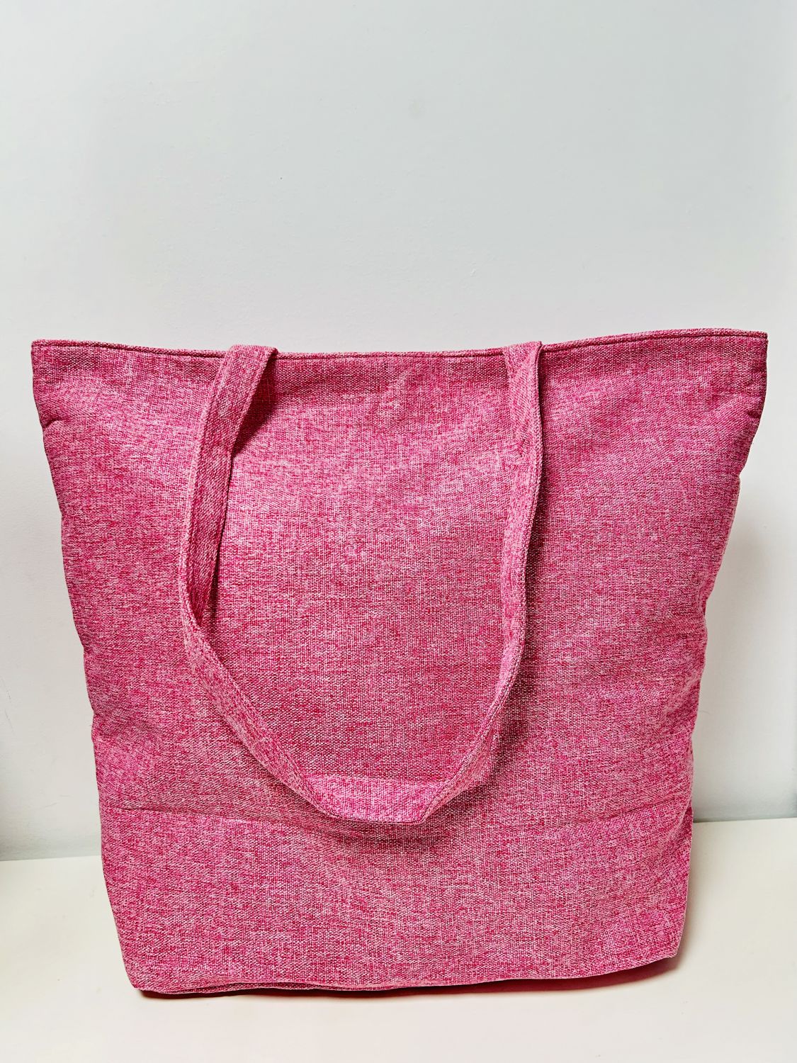 Bolsa Tote Bag Grande Unicolor Rosa
