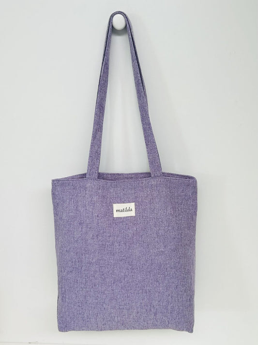 Bolsa Tote Bag Unicolor Violeta