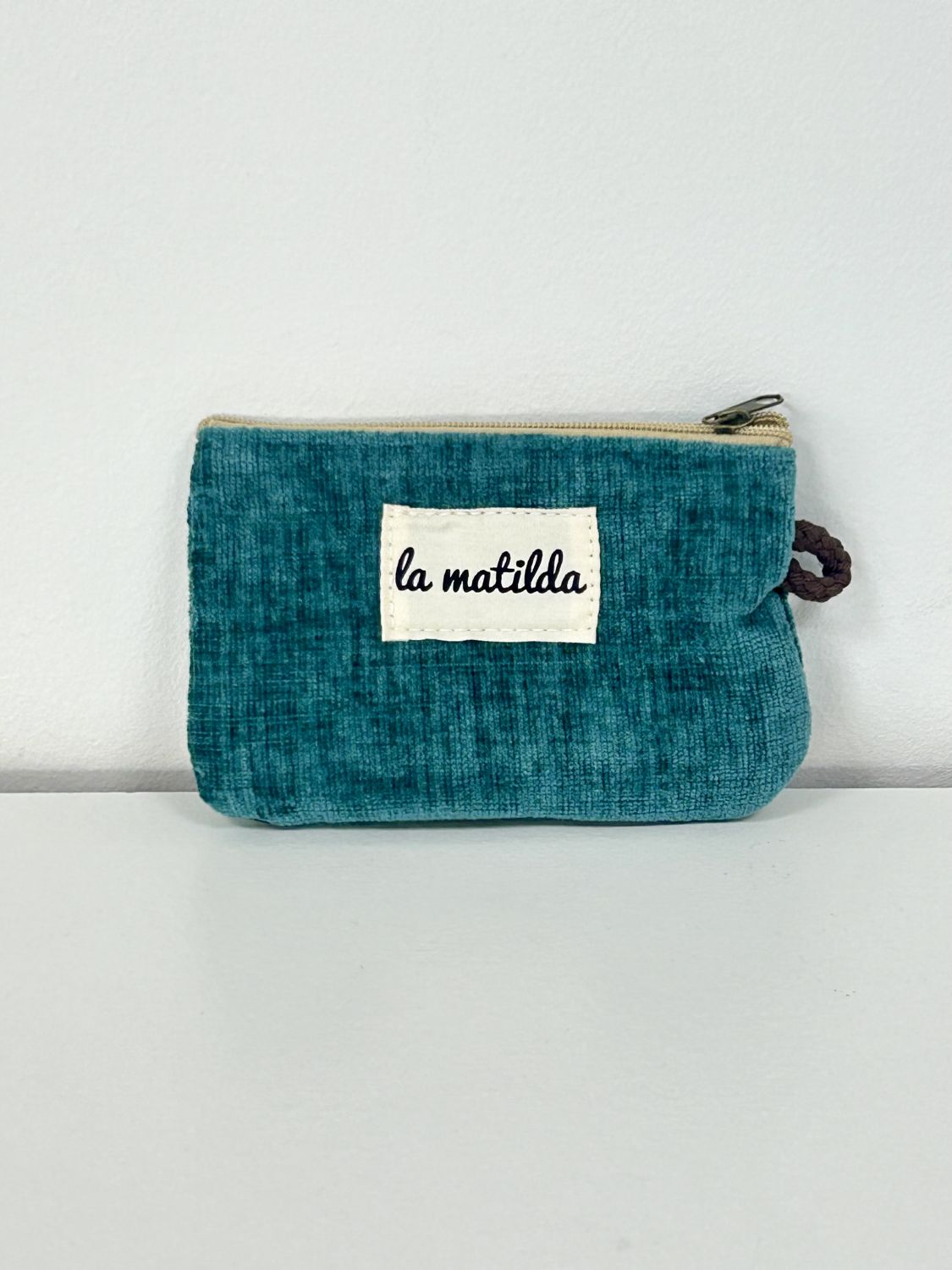 Monedero Terciopelo Verde