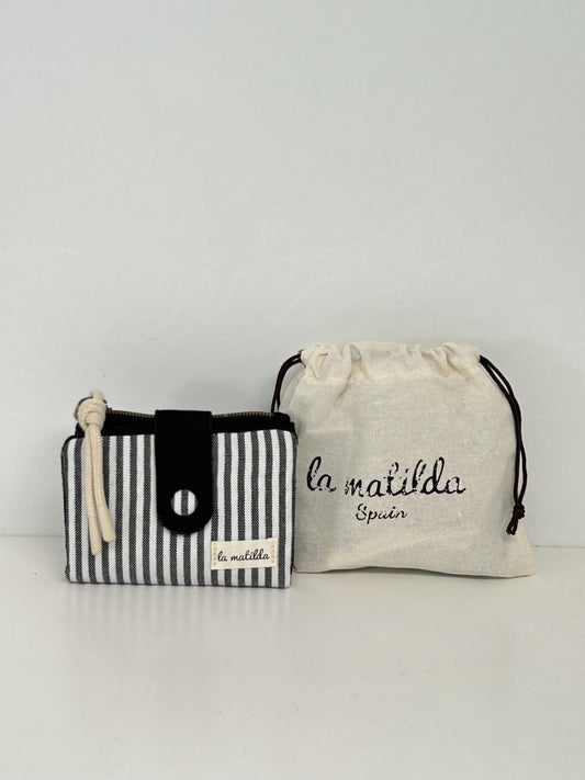 Cartera Pequeña Marinera Negra