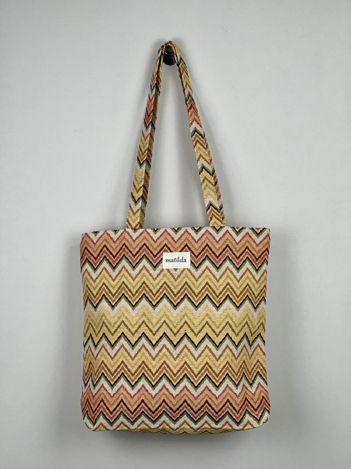 Bolsa Tote Bag Zigzag Amarillo