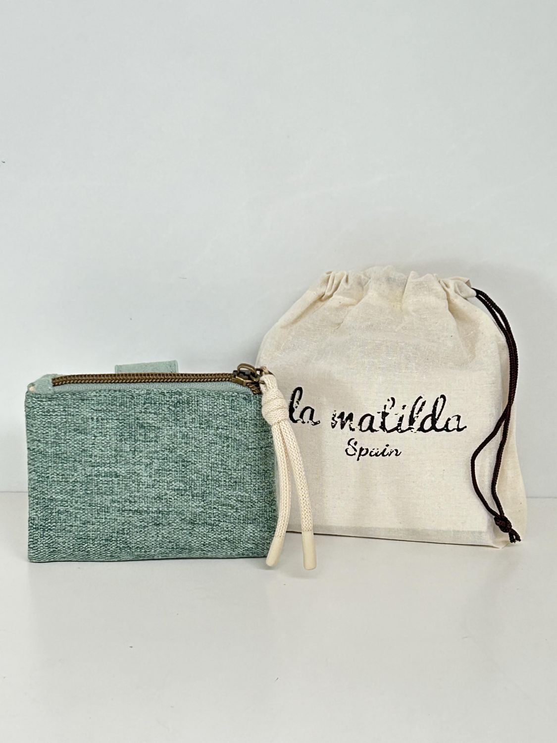 Cartera Pequeña Unicolor Verde