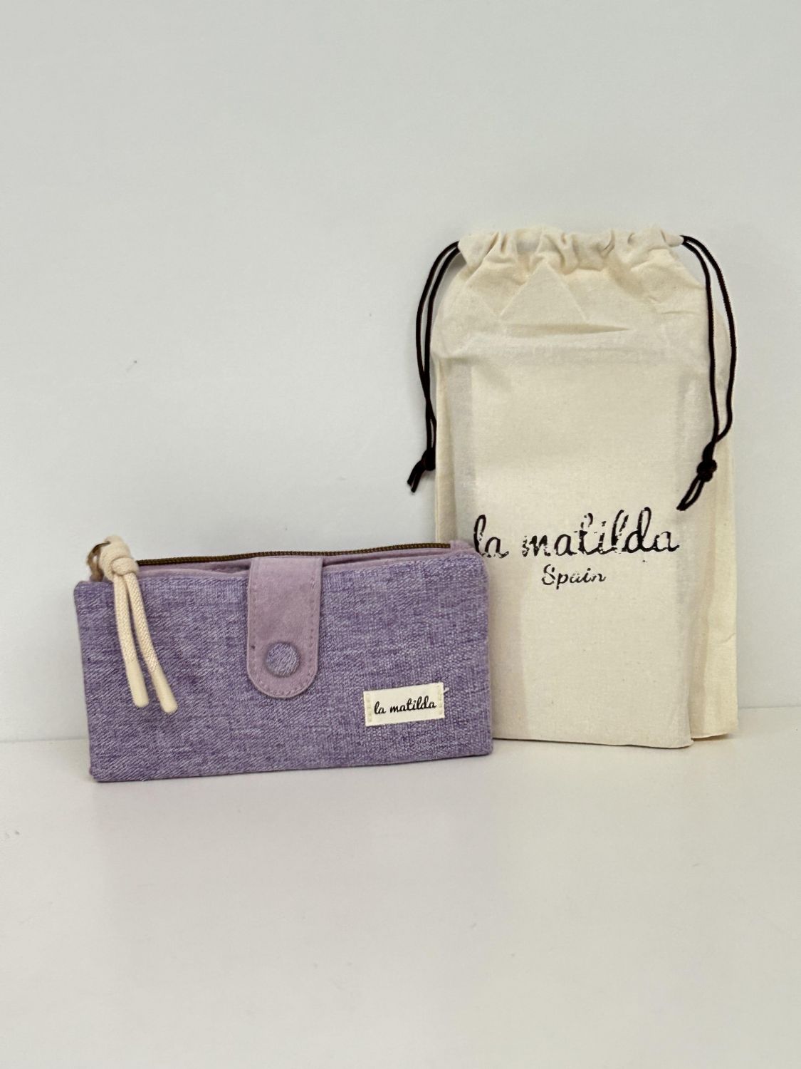 Cartera Grande Unicolor Violeta