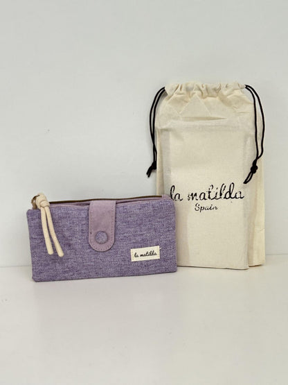 Cartera Grande Unicolor Violeta