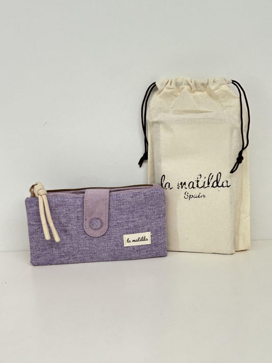 Cartera Grande Unicolor Violeta