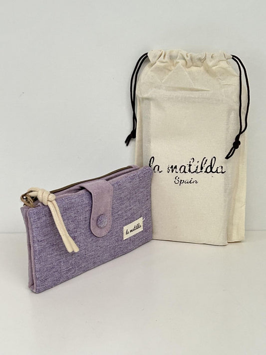Cartera Grande Unicolor Violeta