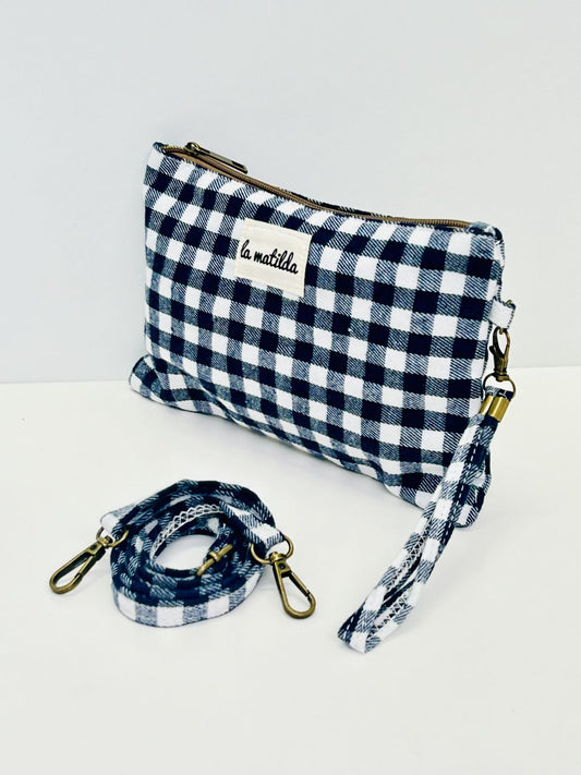 Bandolera Gringham Marino