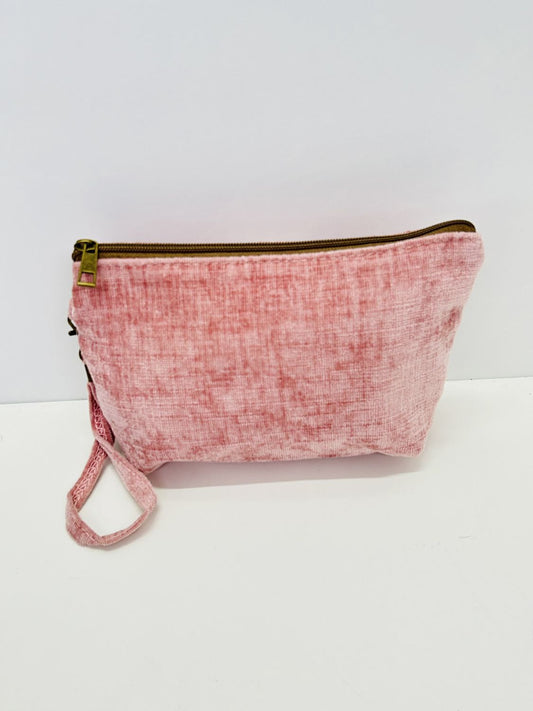 Neceser Grande Terciopelo Rosa