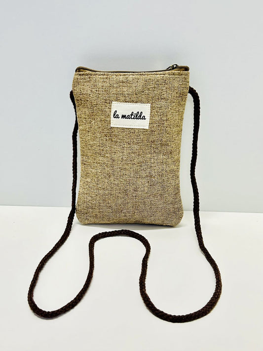Bolso Cuelga Móvil Unicolor Arena