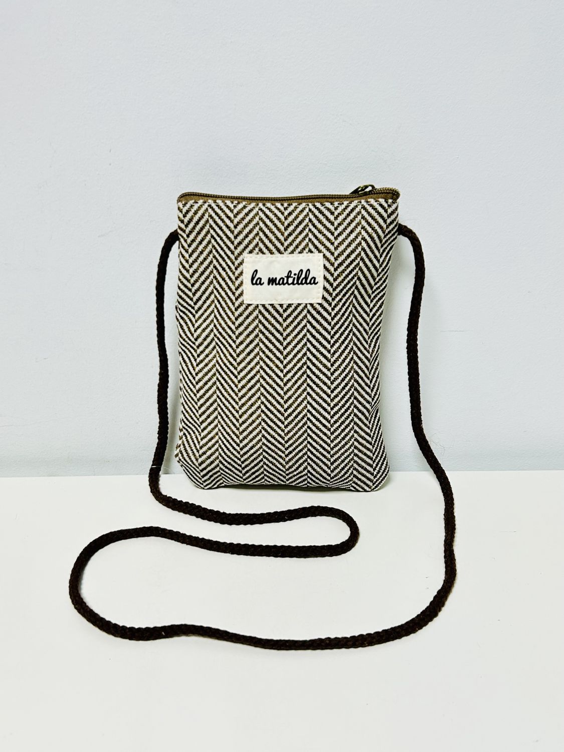 Bolso Cuelga Móvil Trigo Marrón