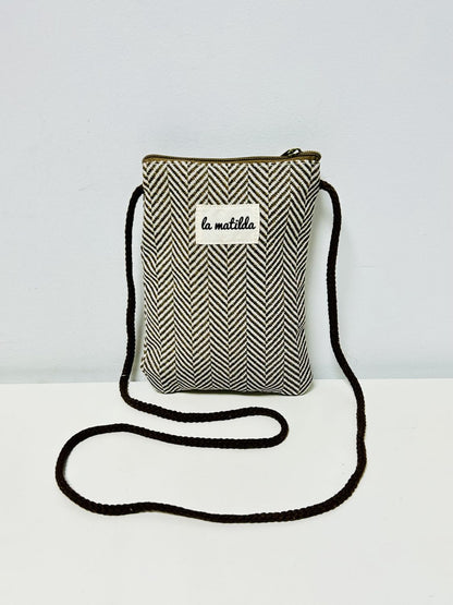 Bolso Cuelga Móvil Trigo Marrón