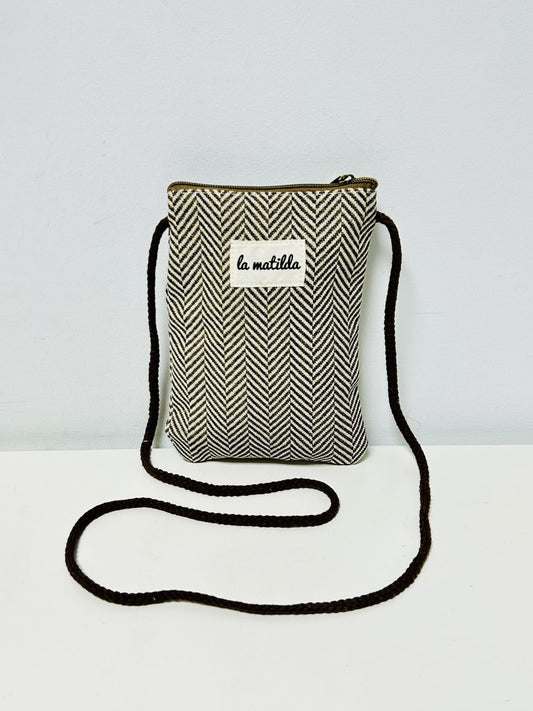 Bolso Cuelga Móvil Trigo Marrón