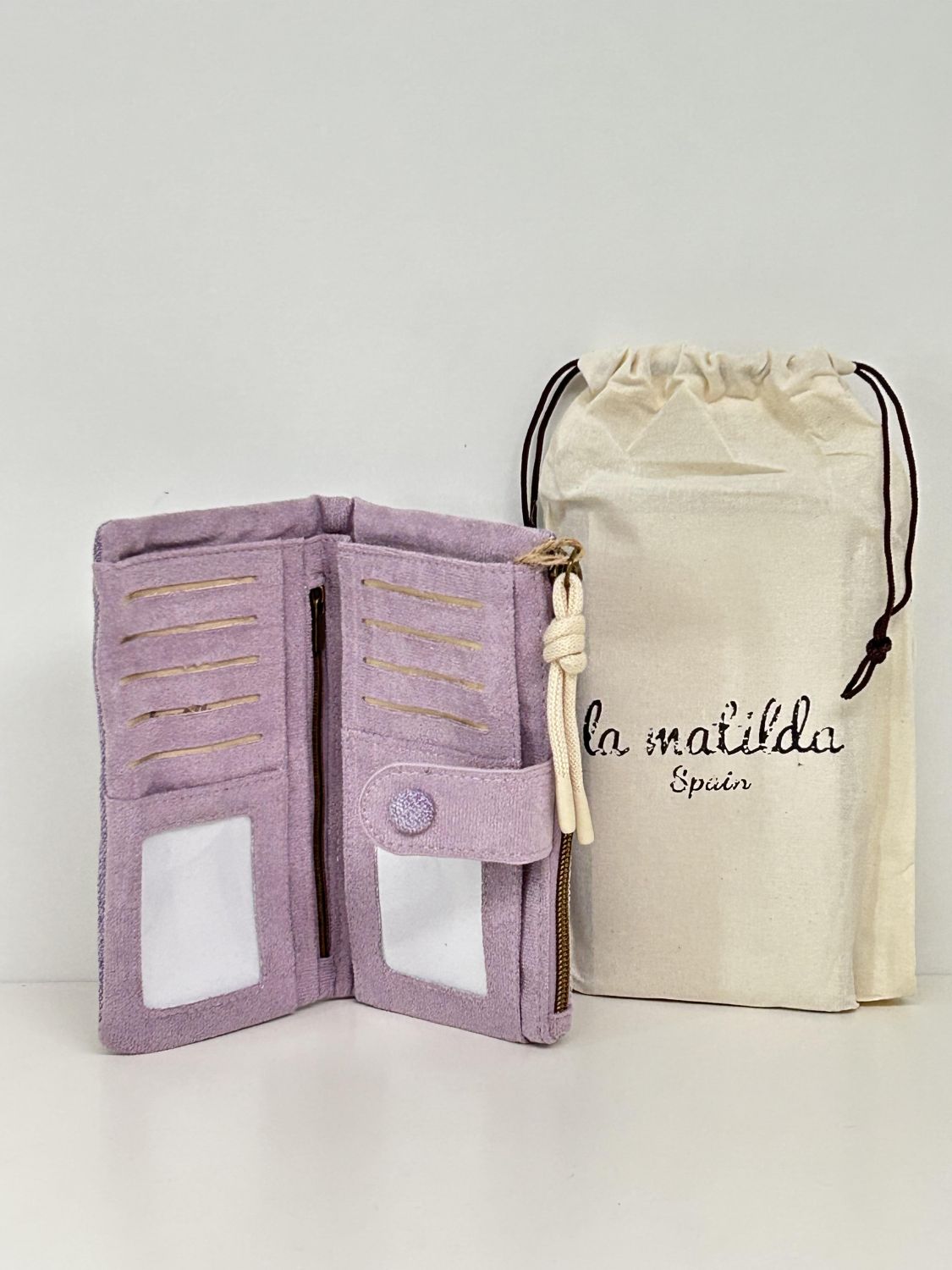 Cartera Grande Unicolor Violeta