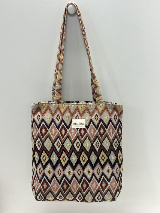 Bolsa Tote Bag Pastel Rombo