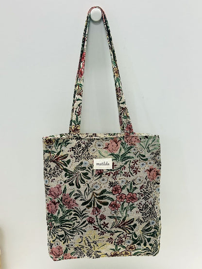 Bolsa Tote Bag Floreada