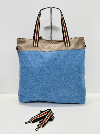 Bolsa de Viaje Grande Unicolor Azul
