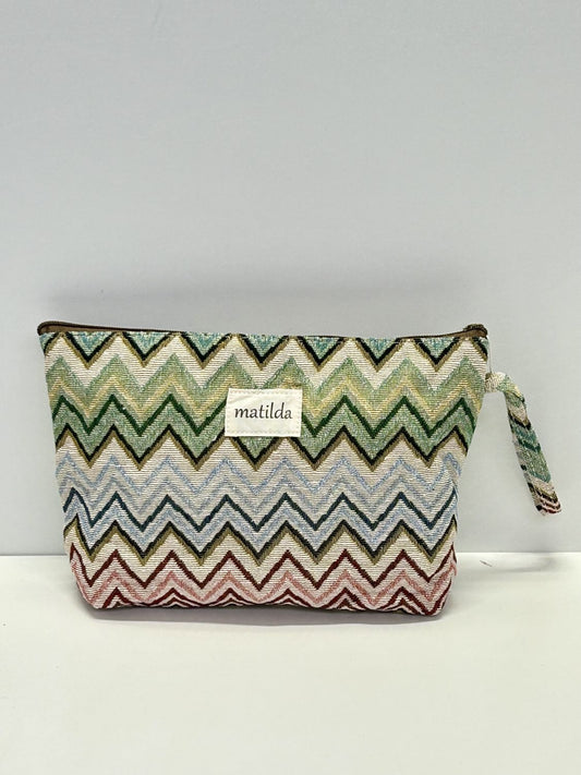 Neceser Maxi Zigzag Verde