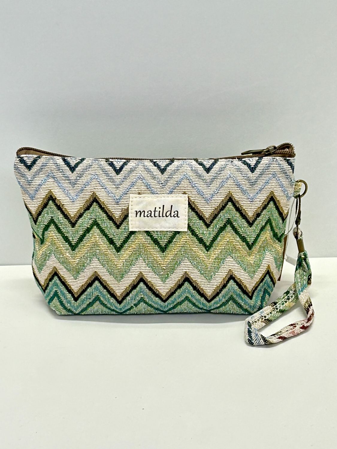 Neceser Grande Zigzag Verde
