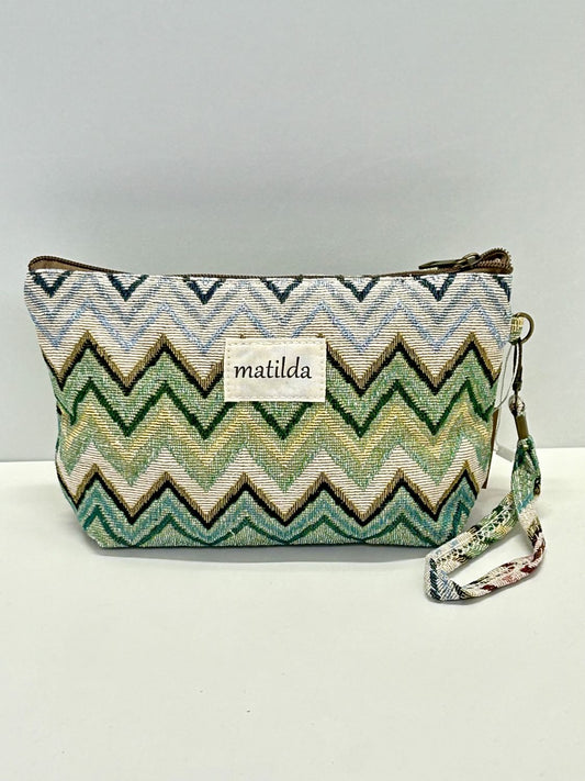 Neceser Grande Zigzag Verde