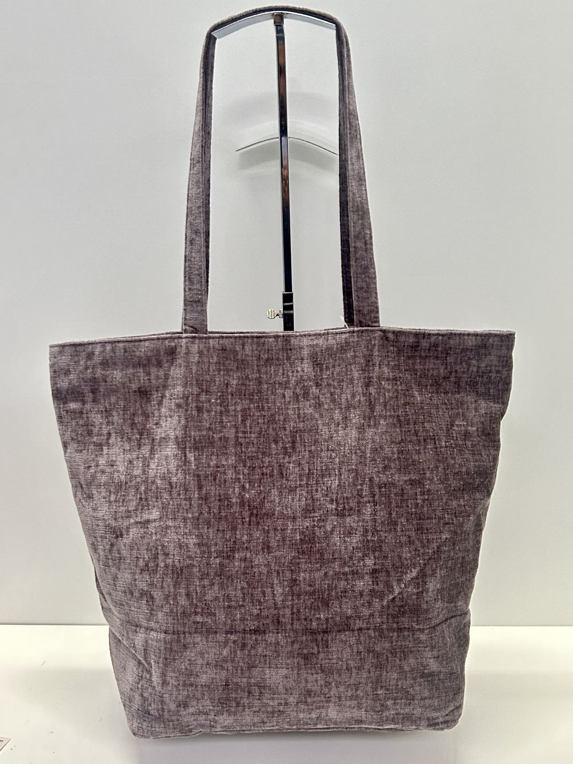 Bolsa Tote Bag Grande Terciopelo Berenjena