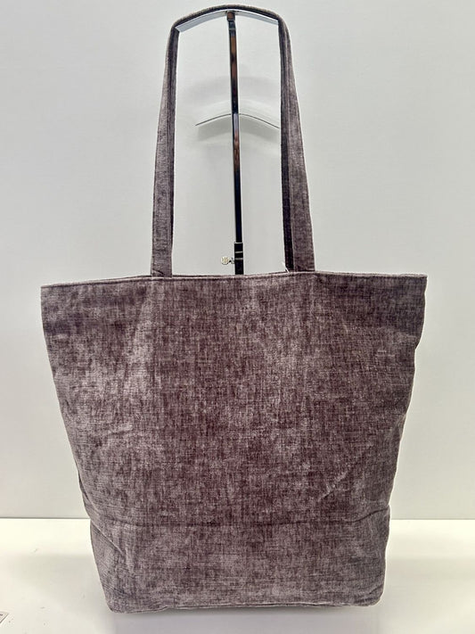 Bolsa Tote Bag Grande Terciopelo Berenjena