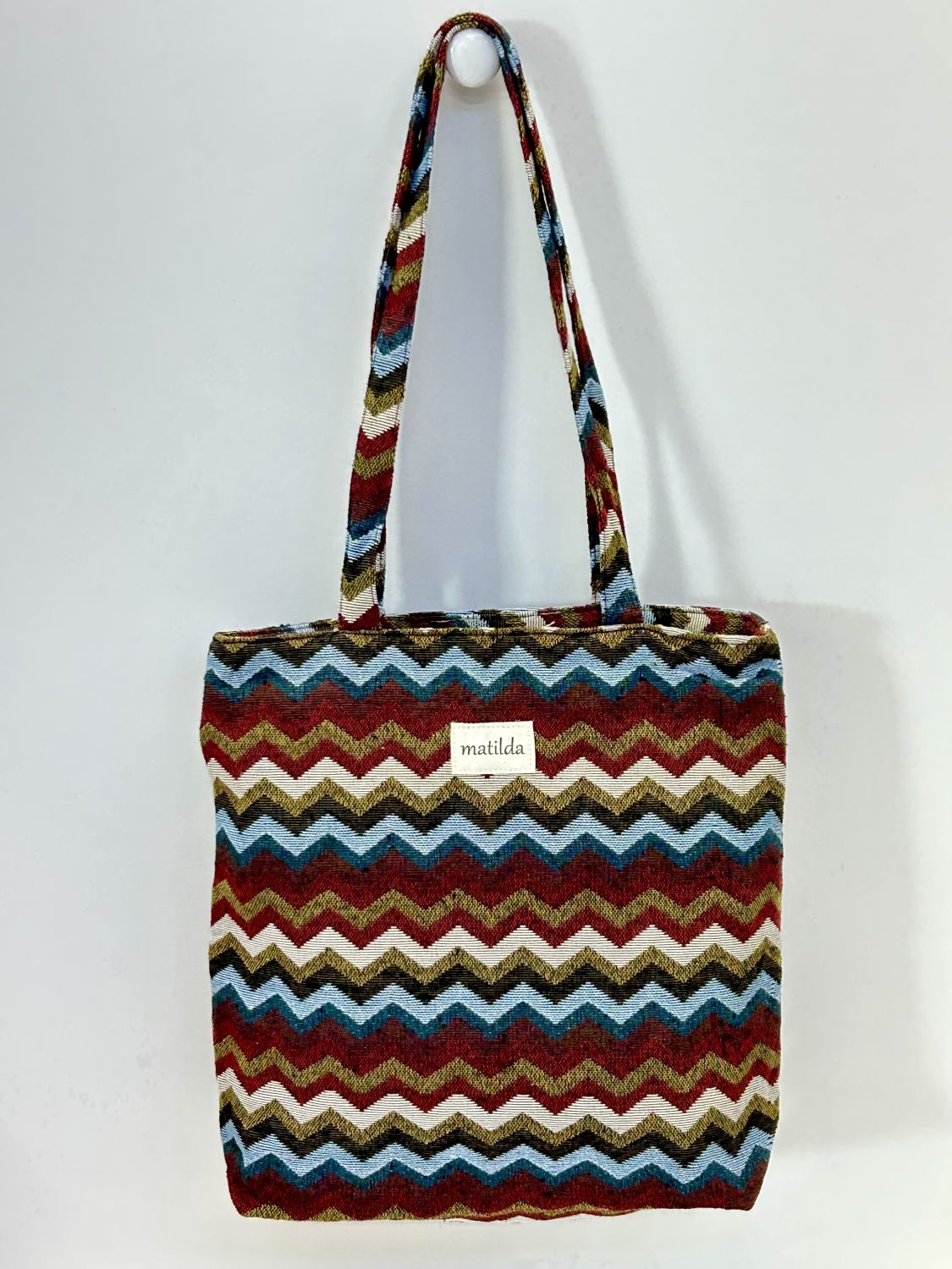 Bolsa Tote Bag Zigzag Vintage