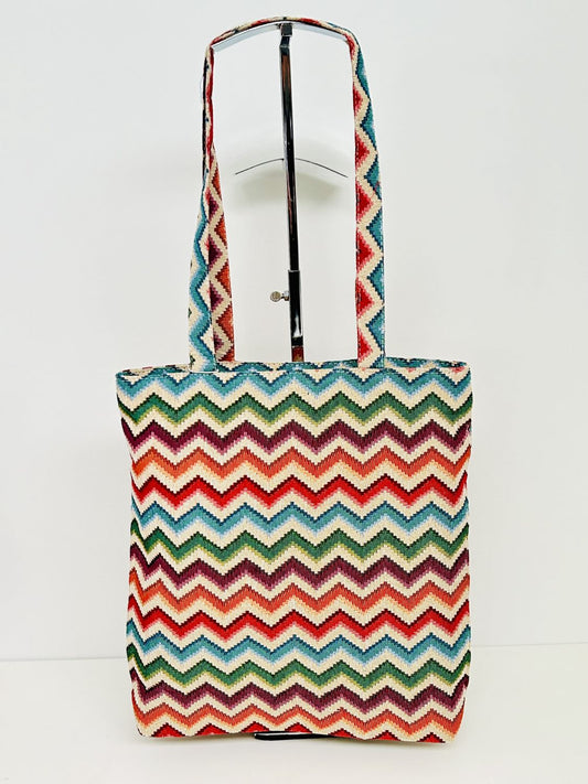 Bolsa Tote Bag Zigzag Multicolor