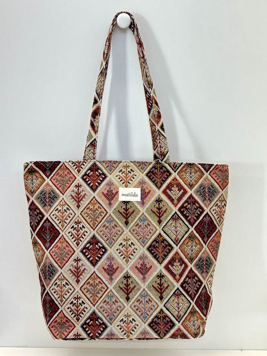 Bolsa Tote Bag Grande Rombo Botanic