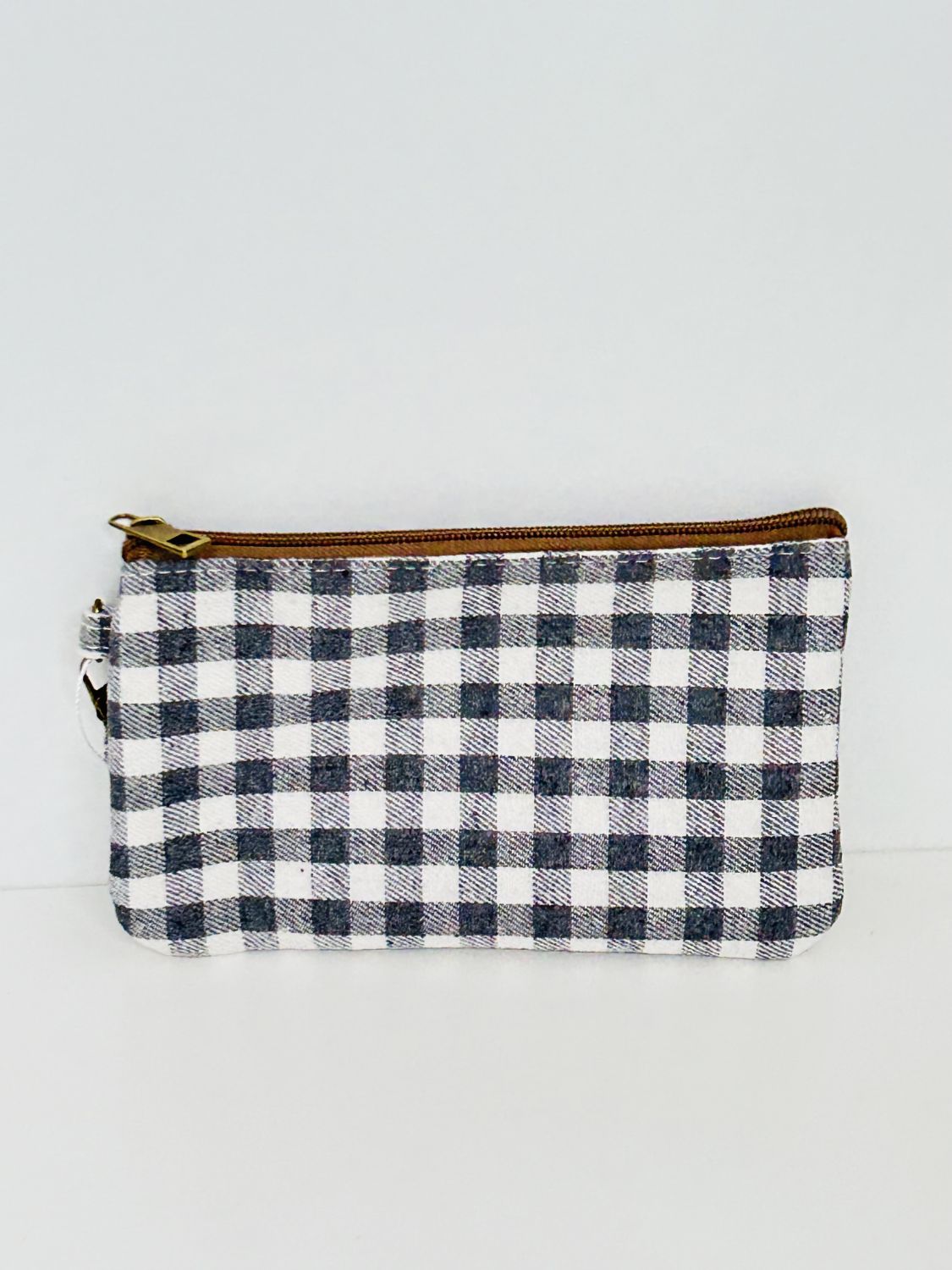 Neceser Pequeño Gingham Gris