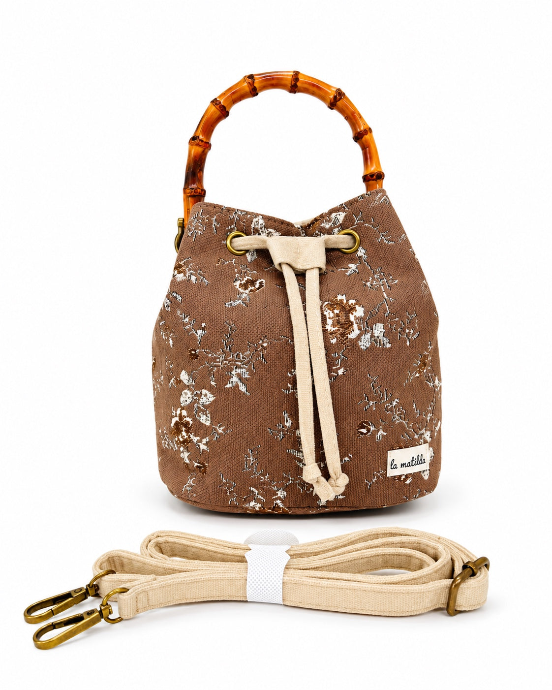 Bolso de mano Carla Forest Marrón