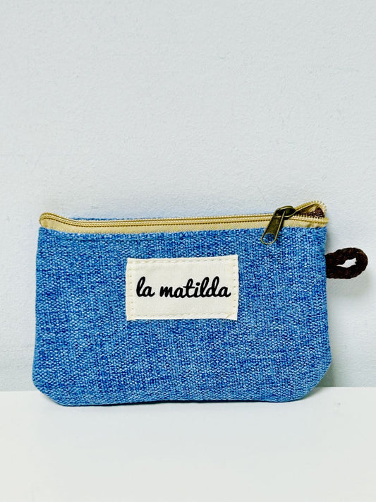 Monedero Unicolor Azul