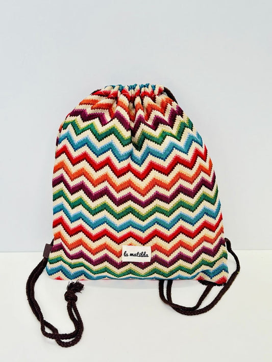 Mochila Cuerdas Zigzag Multicolor