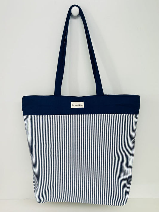 Bolsa Tote Bag Grande Marinera Azul