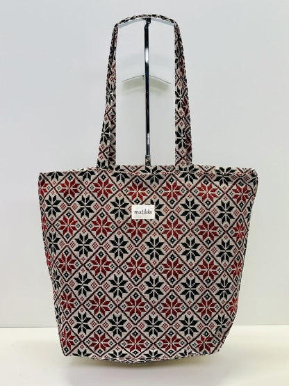 Bolsa Tote Bag Grande Geométrico