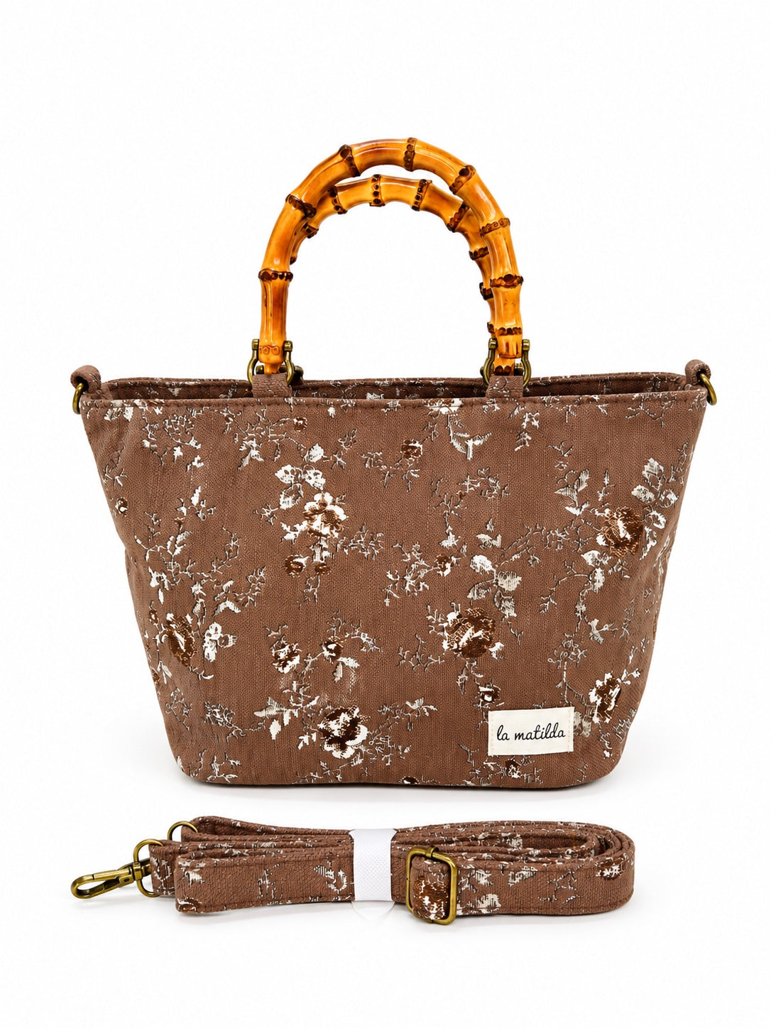 Bolso de mano Valeria Forest Marrón