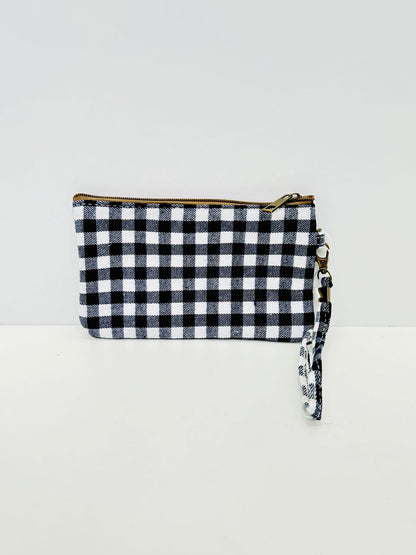 Neceser Pequeño Gingham Negro