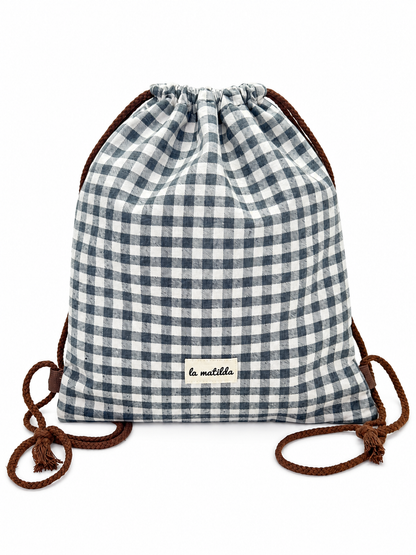 Mochila Cuerdas Gringham Gris