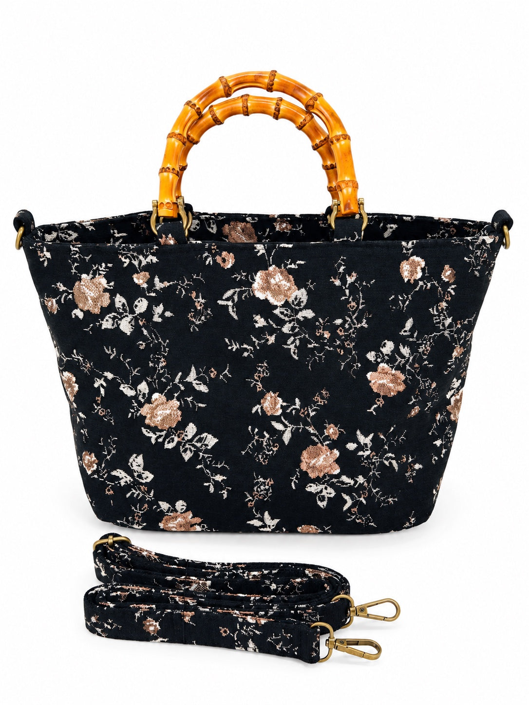 Bolso de mano Valeria Forest Negro
