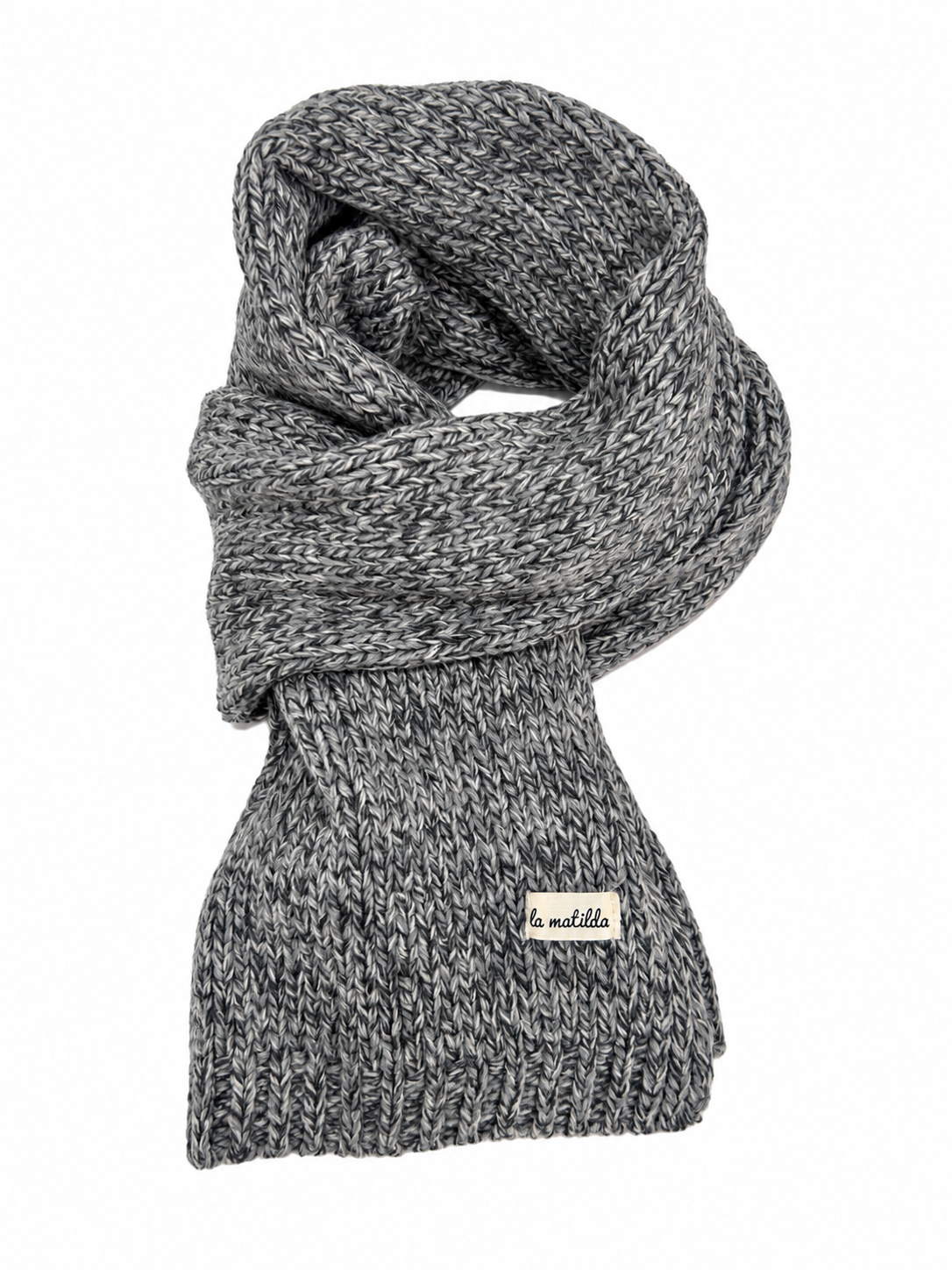 Bufanda de Lana Gris