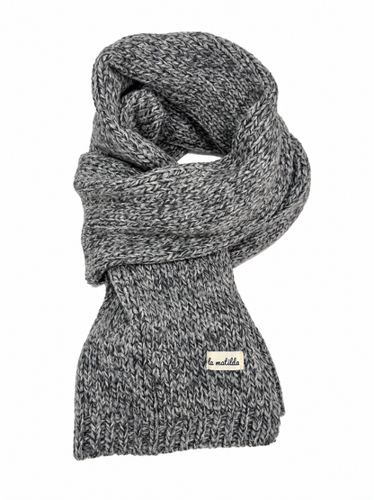 Bufanda de Lana Gris