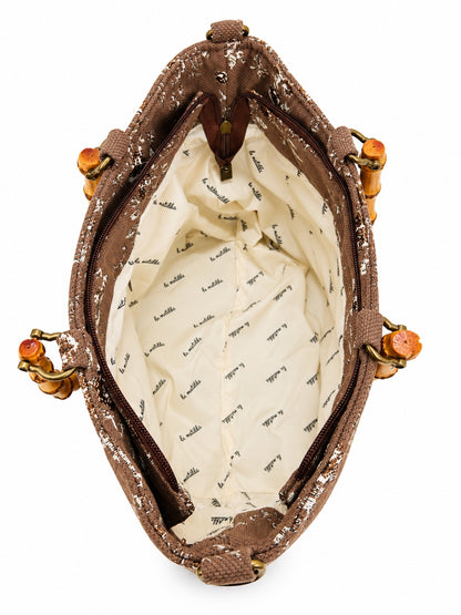 Bolso de mano Valeria Forest Marrón