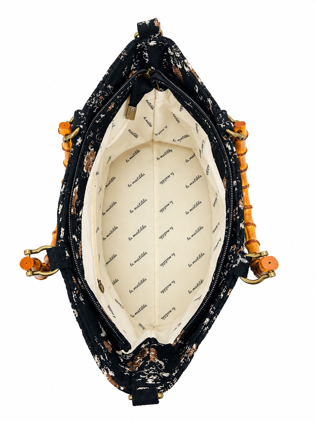 Bolso de mano Valeria Forest Negro