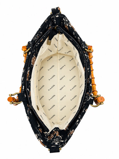 Bolso de mano Valeria Forest Negro