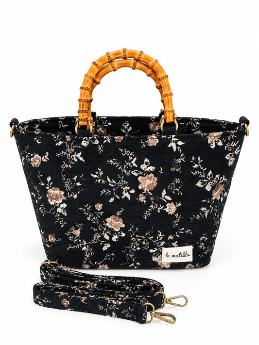 Bolso de mano Valeria Forest Negro