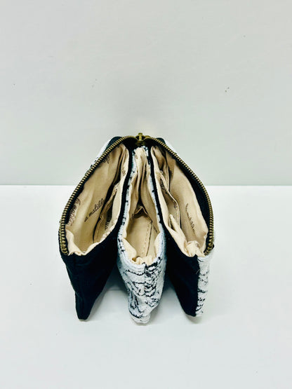 Monedero Tres Compartimentos Rosa Negra