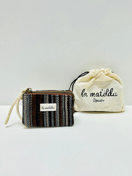 Monedero Tres Compartimentos Linea Arena