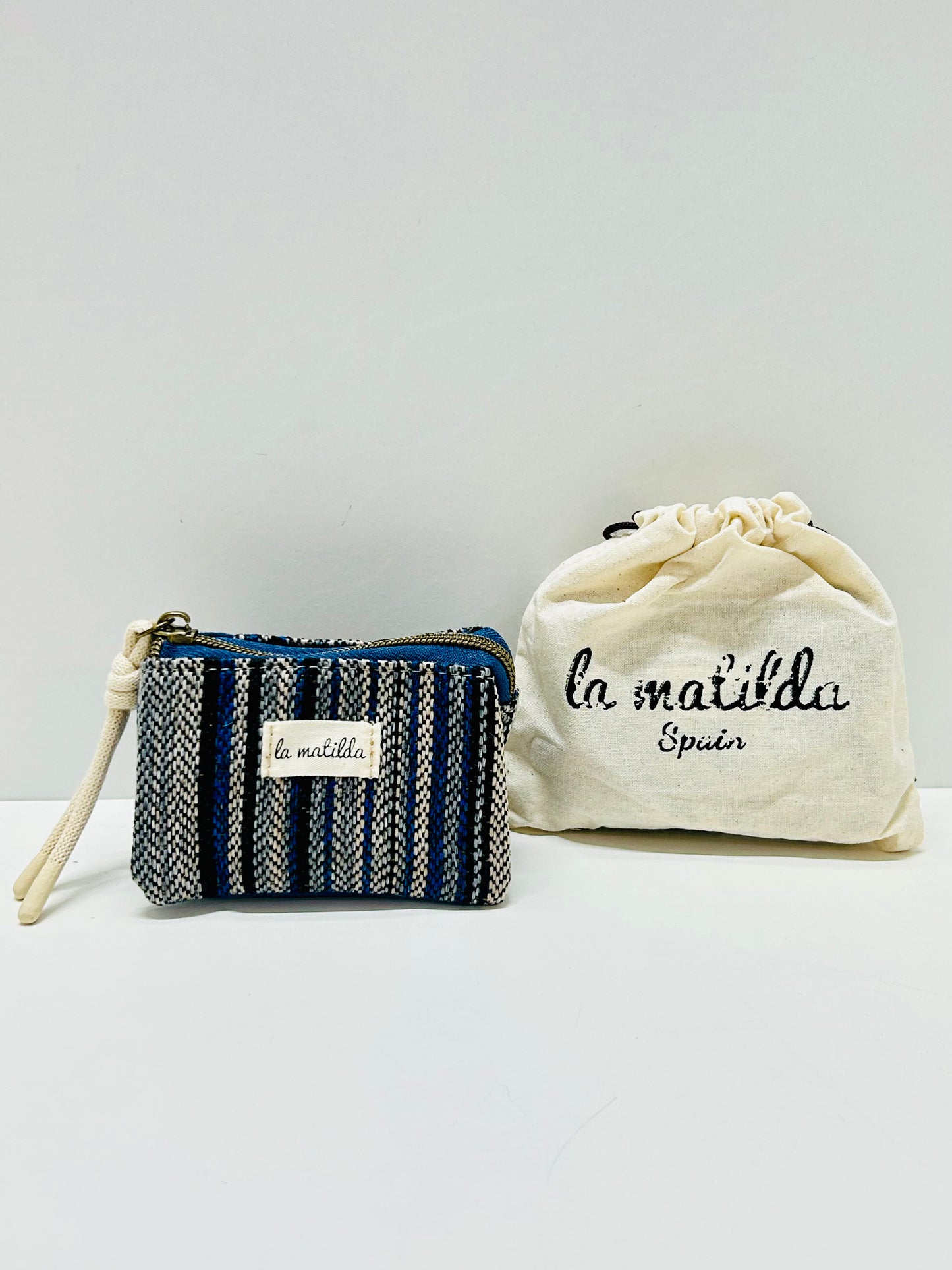 Monedero Tres Compartimentos Linea Agua