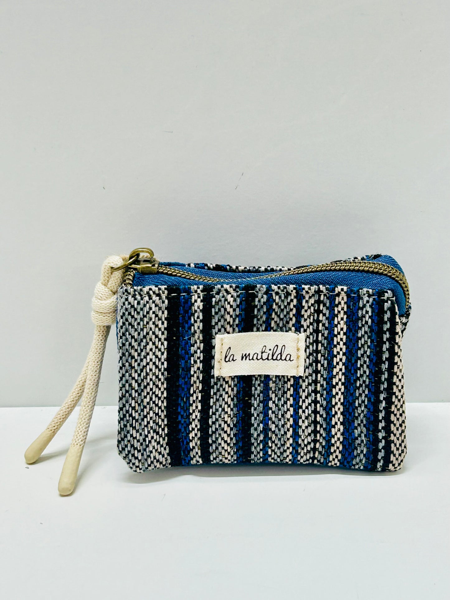 Monedero Tres Compartimentos Linea Agua