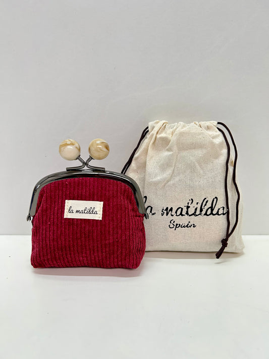 Monedero de Boquilla con Cierre de Bolas Pana Vino