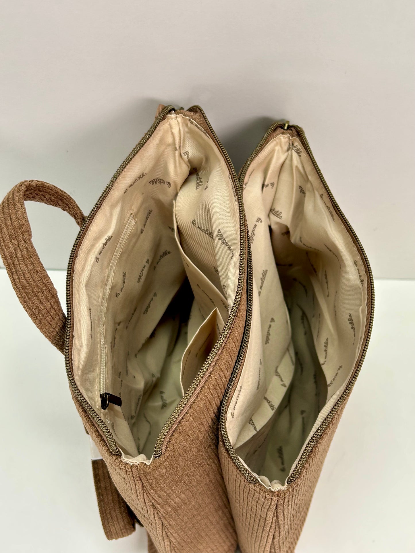 Mochila doble Pana Marrón Tostado